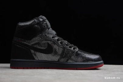 OG JORDAN 1 HIGH BLACK RED RETRO GYM AIR 1001